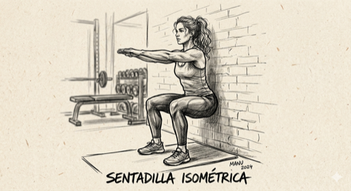 Boceto de Sentadilla Isométrica